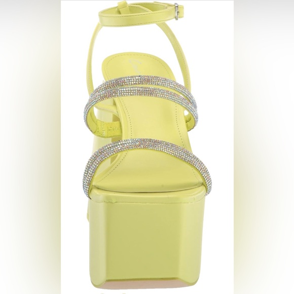 Circus NY Mila Jewel Platform Sandal in Lime - Picture 2 of 3